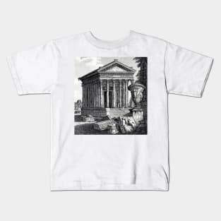 Gods Temple of Olympus in Rome Mythology Kids T-Shirt